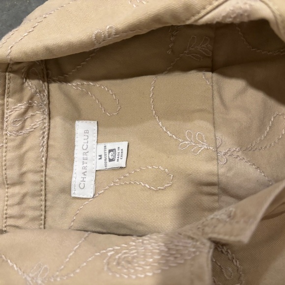Tan Embroidered Jacket - Picture 3 of 6